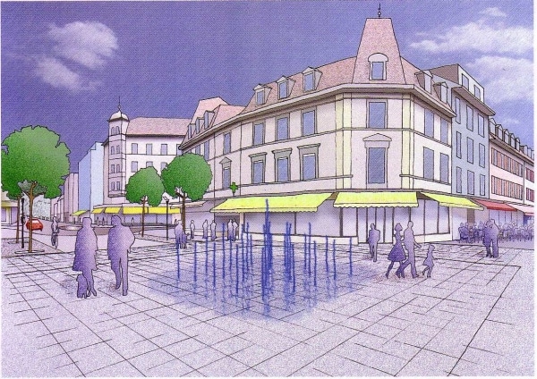 Esquisse du projet. Source: Ville de Delémont