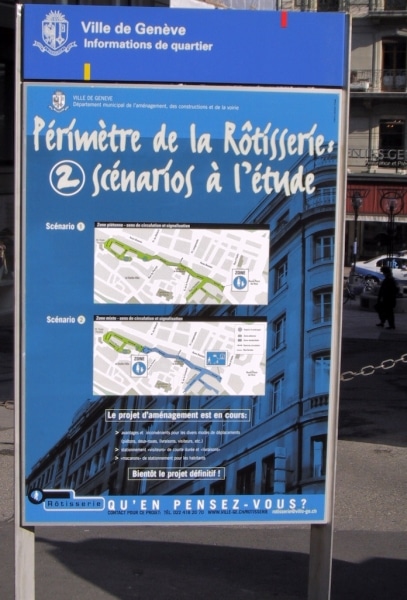 Affiche utilisée pour la communication, Source : Rue de l'Avenir