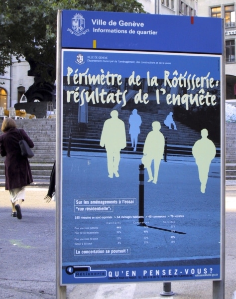 Affiche utilisée pour la communication, Source : Rue de l'Avenir